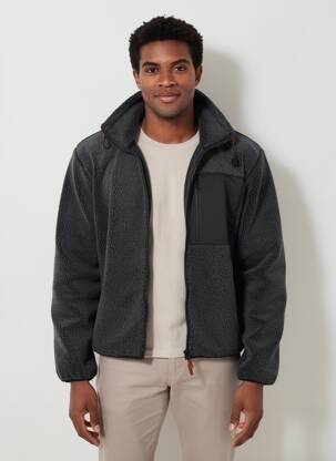 Jachete casual croială dreaptă negru IRON AND RESIN bărbat