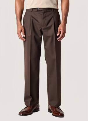 Pantalon drept mărime normală mărime normală maro IMPERIAL bărbat