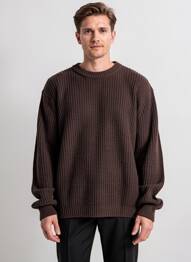 Pulover elasticitate mâneci lungi maro IMPERIAL bărbat