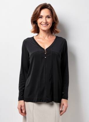 Tricou mâneci lungi mâneci lungi negru TELMAIL femeie