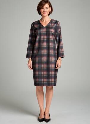 Rochie midi mâneci lungi mâneci lungi negru GEVANA femeie