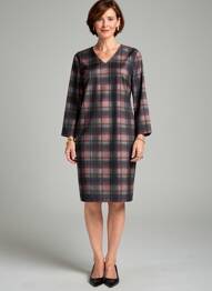 Rochie midi mâneci lungi mâneci lungi negru GEVANA femeie