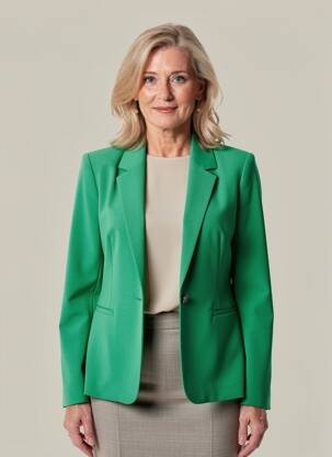 Sacou manșete cu nasturi verde JULIE GUERLANDE femeie