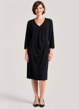 Rochie midi mâneci lungi mâneci lungi negru GERRY WEBER femeie