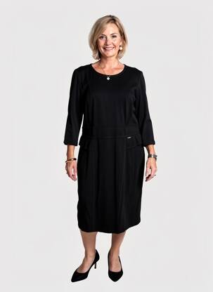 Rochie midi mâneci 3/4 mâneci 3/4 negru GERRY WEBER femeie