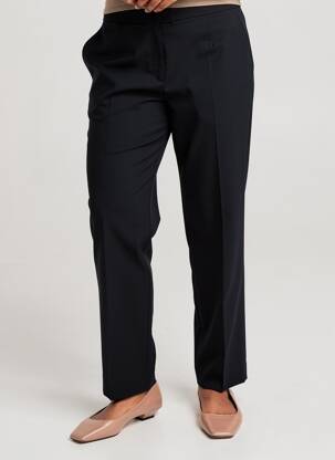 Pantalon slim țesătură poplin mărime normală negru KARTING femeie