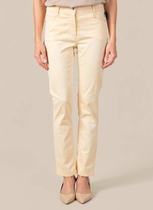 Pantalon slim țesătură poplin mărime normală roz GARDEUR femeie