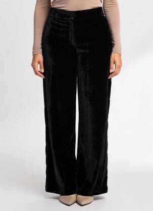 Pantalon drept elasticitate mărime normală negru C'EST BEAU LA VIE femeie