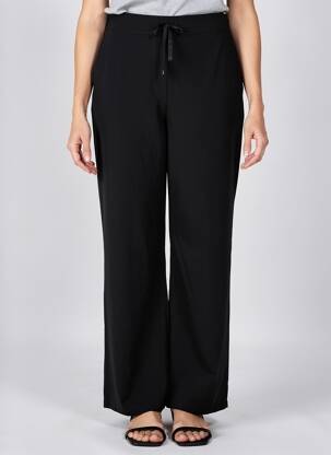 Pantalon larg țesătură poplin mărime normală negru C'EST BEAU LA VIE femeie