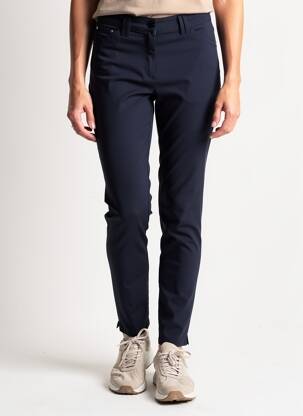 Pantalon slim țesătură poplin mărime normală albastru JULIE GUERLANDE femeie