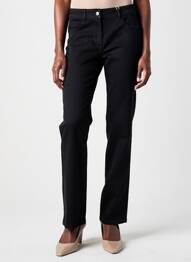Pantalon slim țesătură poplin mărime normală negru C'EST BEAU LA VIE femeie