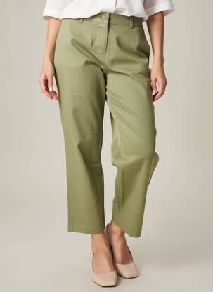 Pantalon 7/8 elasticitate verde VILA femeie