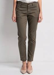 Pantalon slim elasticitate mărime normală verde VILA femeie