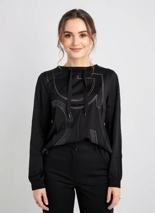 Tricou mâneci lungi mâneci lungi negru CECIL femeie