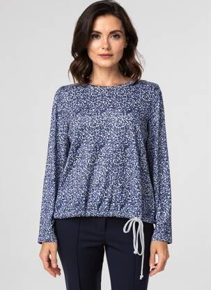 Pulover elasticitate mâneci lungi albastru ESPRIT DE LA MER femeie