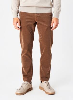 Pantalon chino elasticitate mărime normală maro CAMBRIDGE bărbat