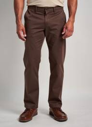Pantalon chino elasticitate mărime normală maro CAMBRIDGE bărbat
