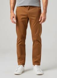 Pantalon chino elasticitate mărime normală galben CAMBRIDGE bărbat