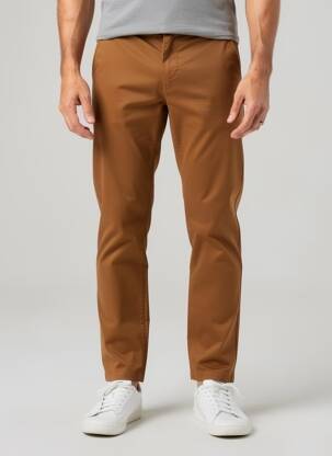 Pantalon chino elasticitate mărime normală galben CAMBRIDGE bărbat