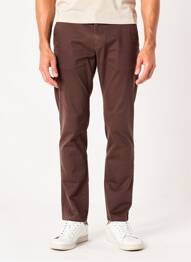 Pantalon chino țesătură poplin mărime normală maro CAMBRIDGE bărbat