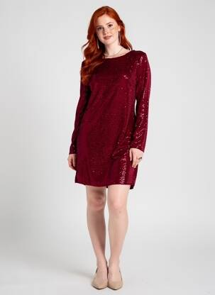Rochie scurtă mâneci lungi mâneci lungi roșu LOKITA femeie