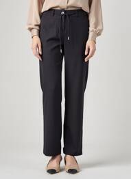 Pantalon drept elasticitate mărime normală negru HBT femeie