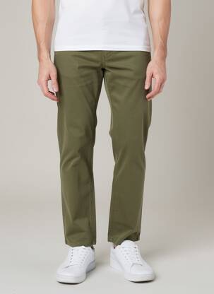 Pantalon chino elasticitate mărime normală verde PULL IN bărbat