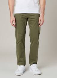 Pantalon chino elasticitate mărime normală verde PULL IN bărbat