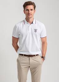 Polo țesătură jersey mâneci scurte alb CAMBERABERO bărbat