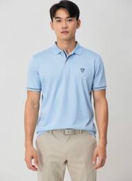 Polo mâneci lungi mâneci lungi albastru CAMBERABERO bărbat