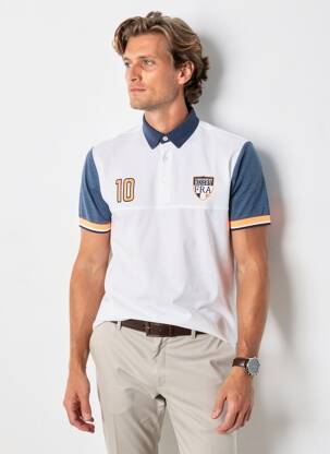 Polo mâneci lungi mâneci lungi albastru CAMBERABERO bărbat