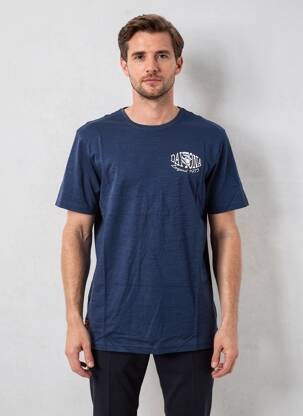 Tricou elasticitate mâneci scurte albastru DAYTONA bărbat