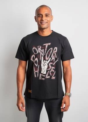 Tricou elasticitate mâneci scurte negru DAYTONA bărbat