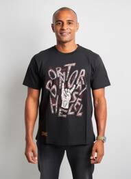 Tricou elasticitate mâneci scurte negru DAYTONA bărbat