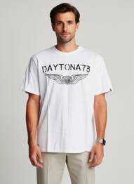 Tricou elasticitate mâneci scurte alb DAYTONA bărbat