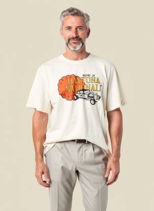 Tricou elasticitate mâneci scurte bej DAYTONA bărbat