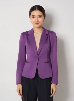 Sacou buzunare violet ICHI femeie