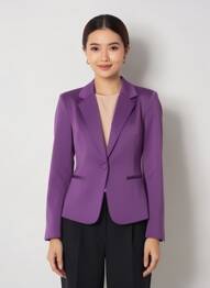 Sacou buzunare violet ICHI femeie