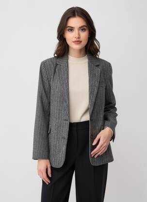 Sacou buzunare gri GRACE & MILA femeie