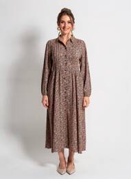 Rochie lungă mâneci lungi mâneci lungi portocaliu RUE MAZARINE femeie