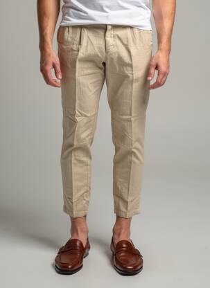 Pantalon chino buzunare mărime normală bej MANEBI bărbat