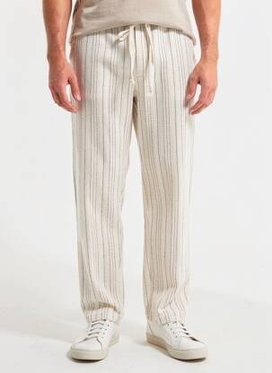 Pantalon drept mărime normală mărime normală bej ZARA bărbat