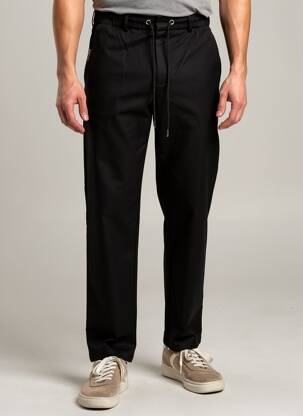 Pantalon drept elasticitate mărime normală negru MAUVAIS bărbat