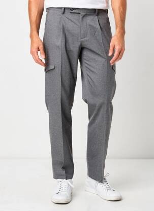 Pantalon drept țesătură melanj mărime normală gri BOGGI MILANO bărbat