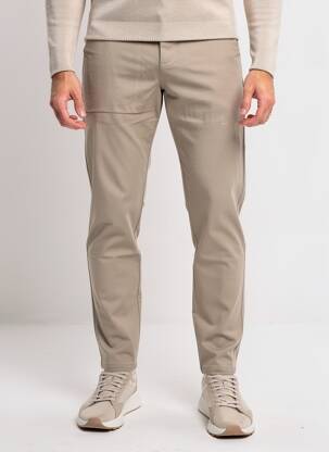Pantalon slim elasticitate mărime normală verde MAUVAIS bărbat