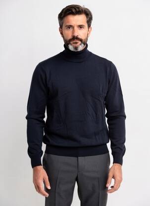 Pulover cu guler înalt mâneci lungi mâneci lungi albastru BALIBARIS bărbat
