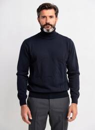 Pulover cu guler înalt mâneci lungi mâneci lungi albastru BALIBARIS bărbat