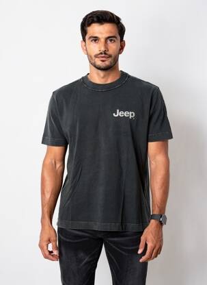 Tricou croială dreaptă mâneci scurte negru ABERCROMBIE & FITCH bărbat