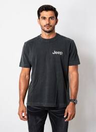 Tricou croială dreaptă mâneci scurte negru ABERCROMBIE & FITCH bărbat