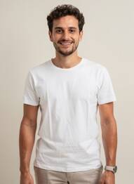Tricou croială dreaptă mâneci scurte alb DAVID BECKHAM bărbat